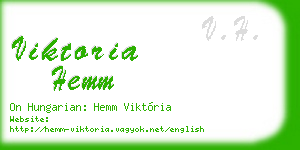 viktoria hemm business card