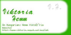 viktoria hemm business card